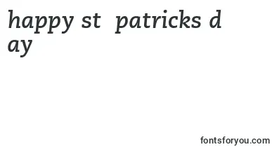 CaecilialtstdBolditalic font – St Patricks Day Fonts